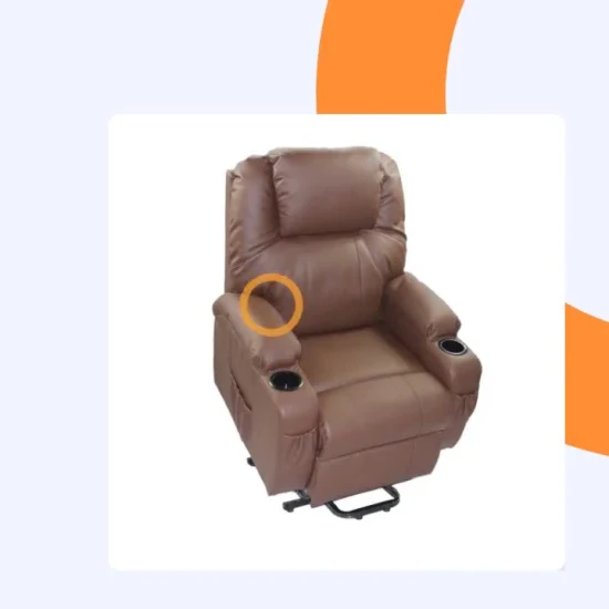 ISO aprobó dos solo alemán Okin Motor masaje ascensor silla sofá reclinable silla eléctrica sofá