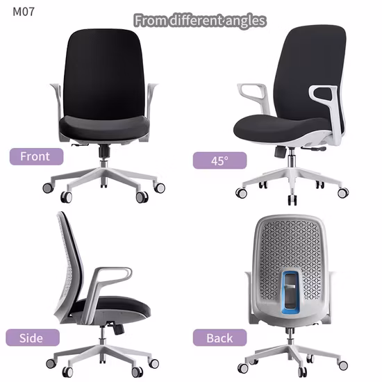 Personalización de muestra MID Back Executive Sillas de oficina ergonómicas modernas Tarea de malla Personal de oficina PC Juego giratorio Reposabrazos ajustable Silla de oficina Muebles