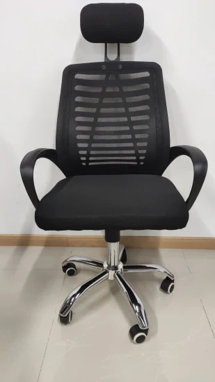 Cómodas sillas de escritorio de oficina con ruedas, silla de malla, tela trasera, silla de oficina, altura ajustable, pata de nailon